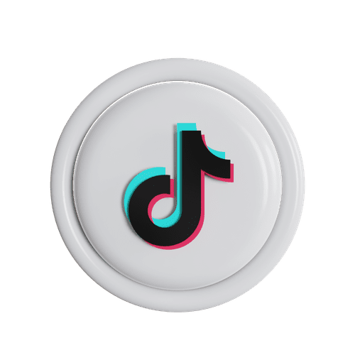 A button with the symbol of tiktok on it.